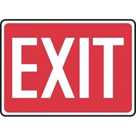 Accuform Exit Sign, Dura-Plastic, 10 in W, 7 in H FRMEXT562XT